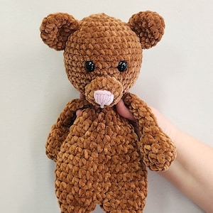 Crochet Bear Snuggler pattern - Bernard the Snuggler - bear pattern, crochet bear, CROCHET PATTERN instant download