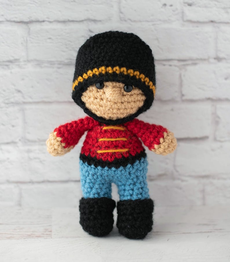 Crochet Nutcracker Pattern Amigurumi PDF instant download Crochet Nutcracker Doll Pattern image 1