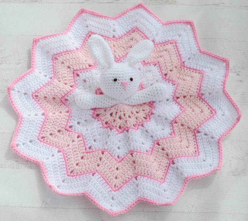 Crochet lovey pattern Bunny Crochet Lovey blanket amigurumi Pattern, bunny pattern, crochet bunny, CROCHET PATTERN instant download image 3