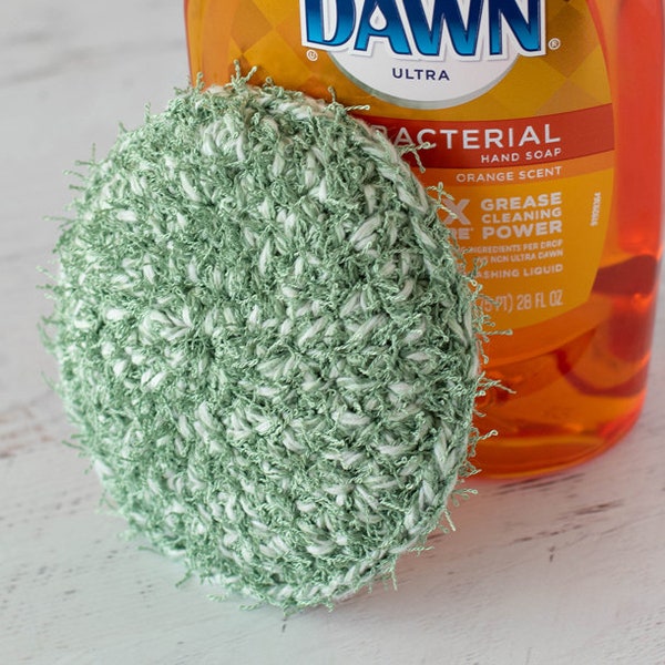 Modèle de récurage au crochet, récurage de cuisine facile et rapide à crocheter !  Patron de Scrubbie au crochet PDF