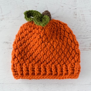 Crochet Pumpkin Hat Pattern, Pumpkin Hats for the Family, Crochet Hat Pattern, Crochet Beanie Pattern, Cap Crochet Pattern image 3