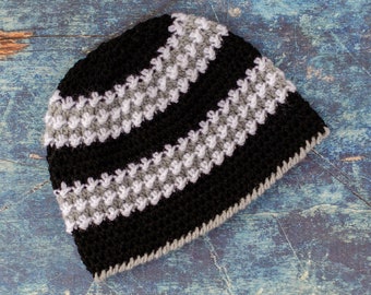 Easy Crochet pattern-Crochet Hat- WINTER WALK Beanie Hat Pattern-Crochet hat pattern PDF