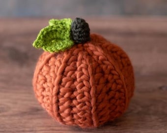 Crochet Chunky Pumpkin Pattern in 2 sizes, PDF Pattern for crochet pumpkins,  INSTANT Download Pattern