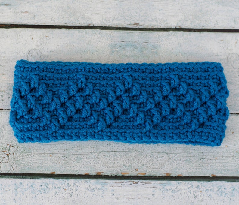 Crochet Ear Warmer Pattern, Crochet Headband Pattern, Michigan Mountain Crochet Ear Warmer Pattern image 2