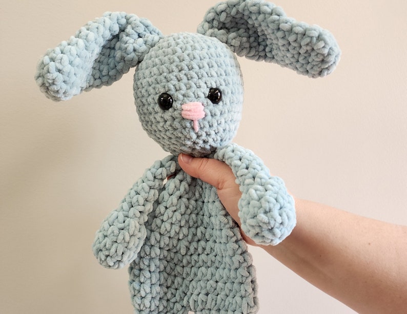 Crochet Bunny Snuggler pattern Buggy the Snuggler bunny pattern, crochet bunny, CROCHET PATTERN instant download image 1