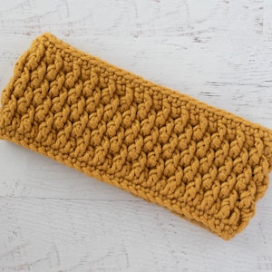 Crochet Ear Warmer Pattern, Crochet Headband Pattern, Alpine Stitch Ear Warmer Pattern