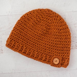 Easy Crochet Pattern-Crochet Hat- Jefferson Street Beanie Pattern, Crochet Hat Pattern PDF - Crochet Beanie, Cap Crochet Pattern
