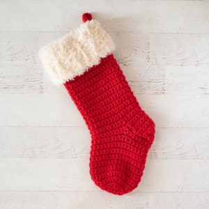 Crochet Pattern INSTANT PDF DOWNLOAD Crochet Stocking Pattern Stocking Christmas Stocking Christmas Pattern Pattern image 1