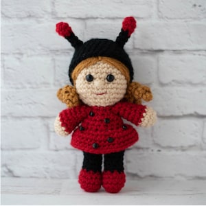 Ladybug Doll Crochet Pattern Amigurumi PDF - instant download -  Lucy the Ladybug Amigurumi