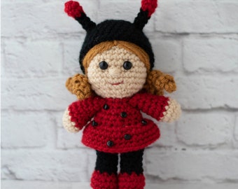 Ladybug Doll Crochet Pattern Amigurumi PDF - instant download -  Lucy the Ladybug Amigurumi