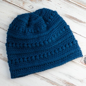 Crochet Hat Pattern, Blueberry Bead Stitch Beanie Pattern, Crochet Bead Stitch Beanie Pattern, Crochet Beanie Pattern, Beanie Pattern