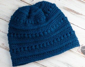 Crochet Hat Pattern, Blueberry Bead Stitch Beanie Pattern, Crochet Bead Stitch Beanie Pattern, Crochet Beanie Pattern, Beanie Pattern