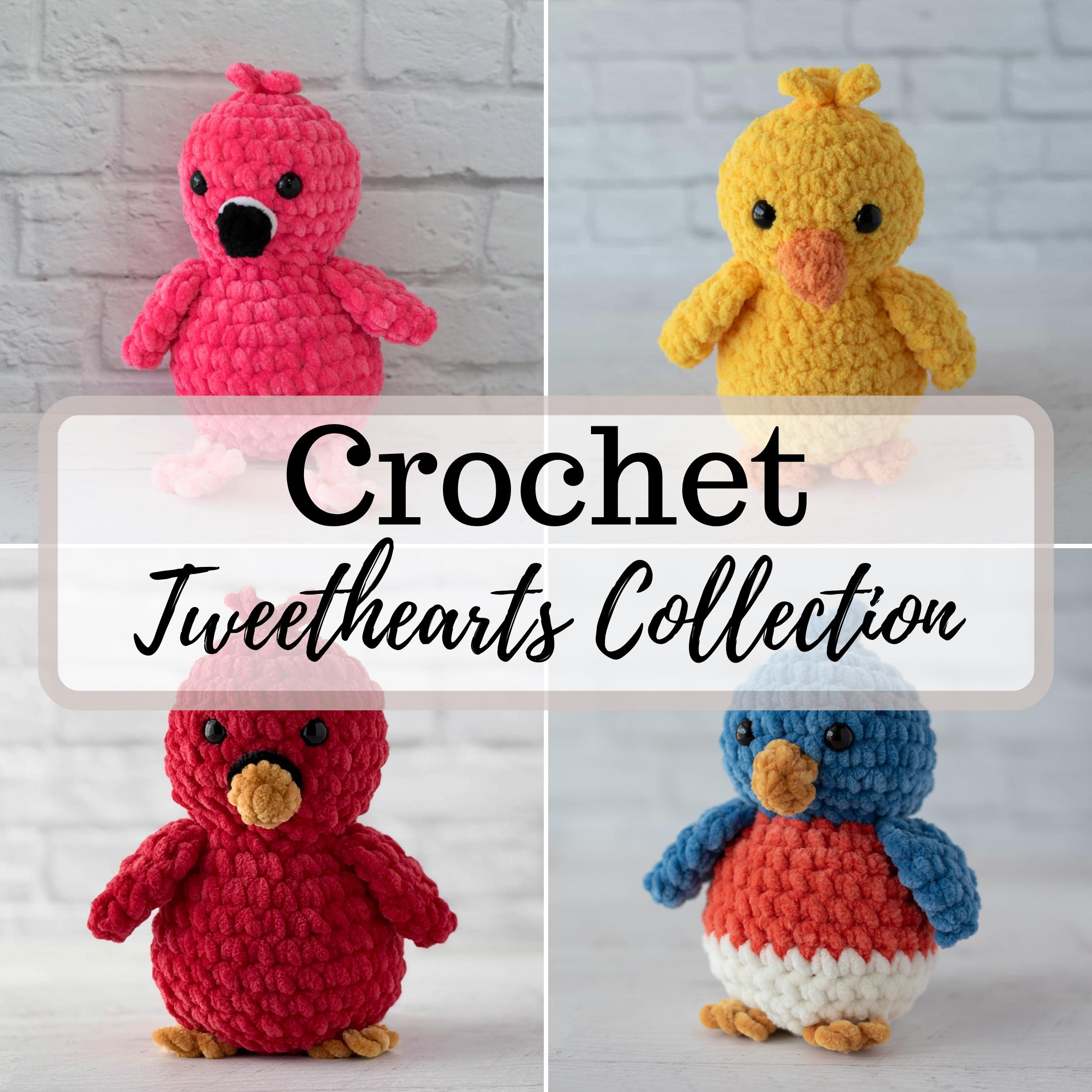38 Flamingo Crochet Patterns to Add Tropical Charm to Your Handmade Collection 12 Crochet Pattern Tweetheart Crochet Bird Collection