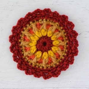 Crochet Mandala Pattern, Crochet flower Pattern, Crochet Mandala Wallhanging, Crochet Pattern PDF