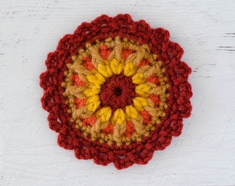 Crochet Mandala Pattern, Crochet flower Pattern, Crochet Mandala Wallhanging, Crochet Pattern PDF