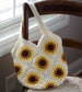 Crochet Bag Pattern, Granny Square Crochet Pattern, Crochet Sunflower purse pattern, Instant Download PDF