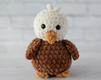Patrón de águila a crochet, patrón de águila amigurumi, pájaro amigurumi, tutorial en PDF, descarga instantánea
