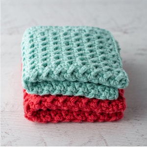 Crochet Washcloth Pattern, Easy & Quick Dishcloth to Crochet!  Pattern PDF