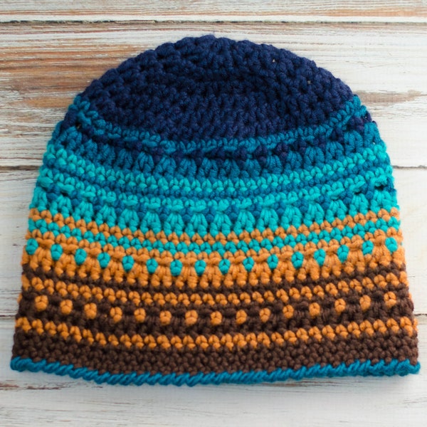 Adult Beanie Pattern, Big Bay Beanie, Crochet Hat Pattern, Crochet Beanie Pattern, Hat Crochet Pattern