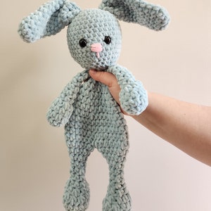 Crochet Bunny Snuggler pattern Buggy the Snuggler bunny pattern, crochet bunny, CROCHET PATTERN instant download image 3