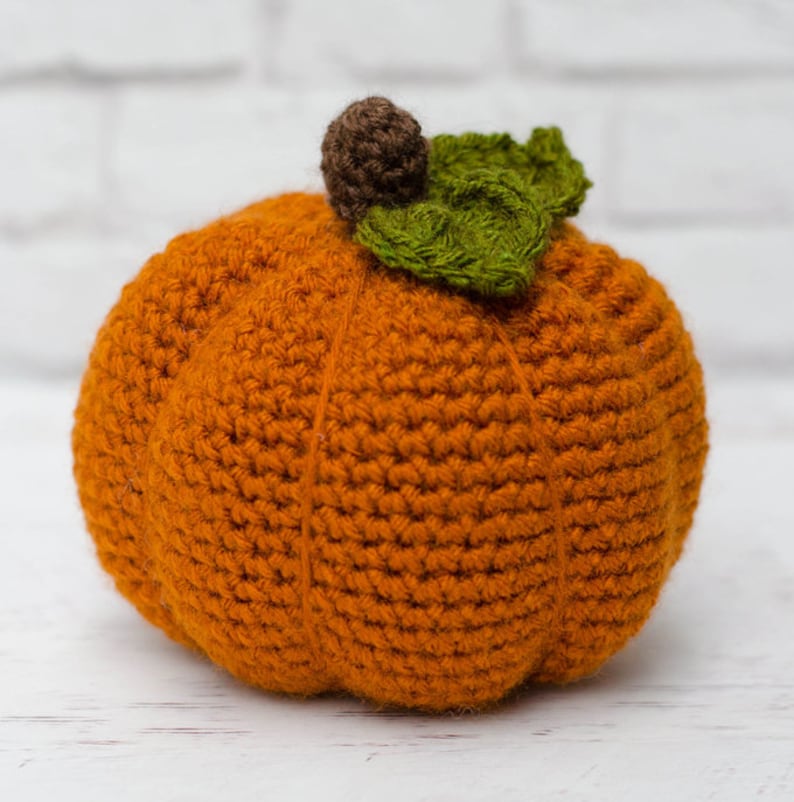 Crochet Pumpkin Pattern, PDF Pattern for 3 sizes of crochet pumpkins, INSTANT Download Pattern PDF image 4