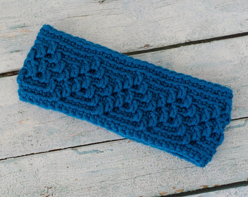 Crochet Ear Warmer Pattern, Crochet Headband Pattern, Michigan Mountain Crochet Ear Warmer Pattern image 3