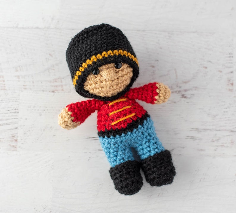 Crochet Nutcracker Pattern Amigurumi PDF instant download Crochet Nutcracker Doll Pattern image 3