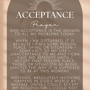 AA Acceptance Prayer Screensaver