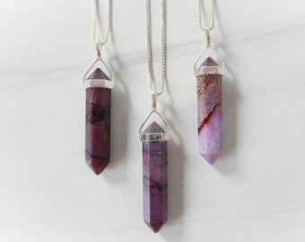 Sugilite Pendant, Purple Stone Pendant, Rare Purple Gemstone, Healing Crystal, Unique Jewelry, Calming Stone Necklace, Gemstone Appeal, GSA