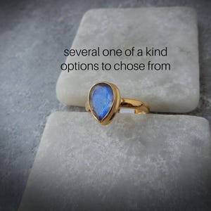Labradorite Ring • Gold Labradorite Ring • Faceted Labradorite Rings • Blue Flash Labradorite Ring • Labradorite • Blue Stone Rings
