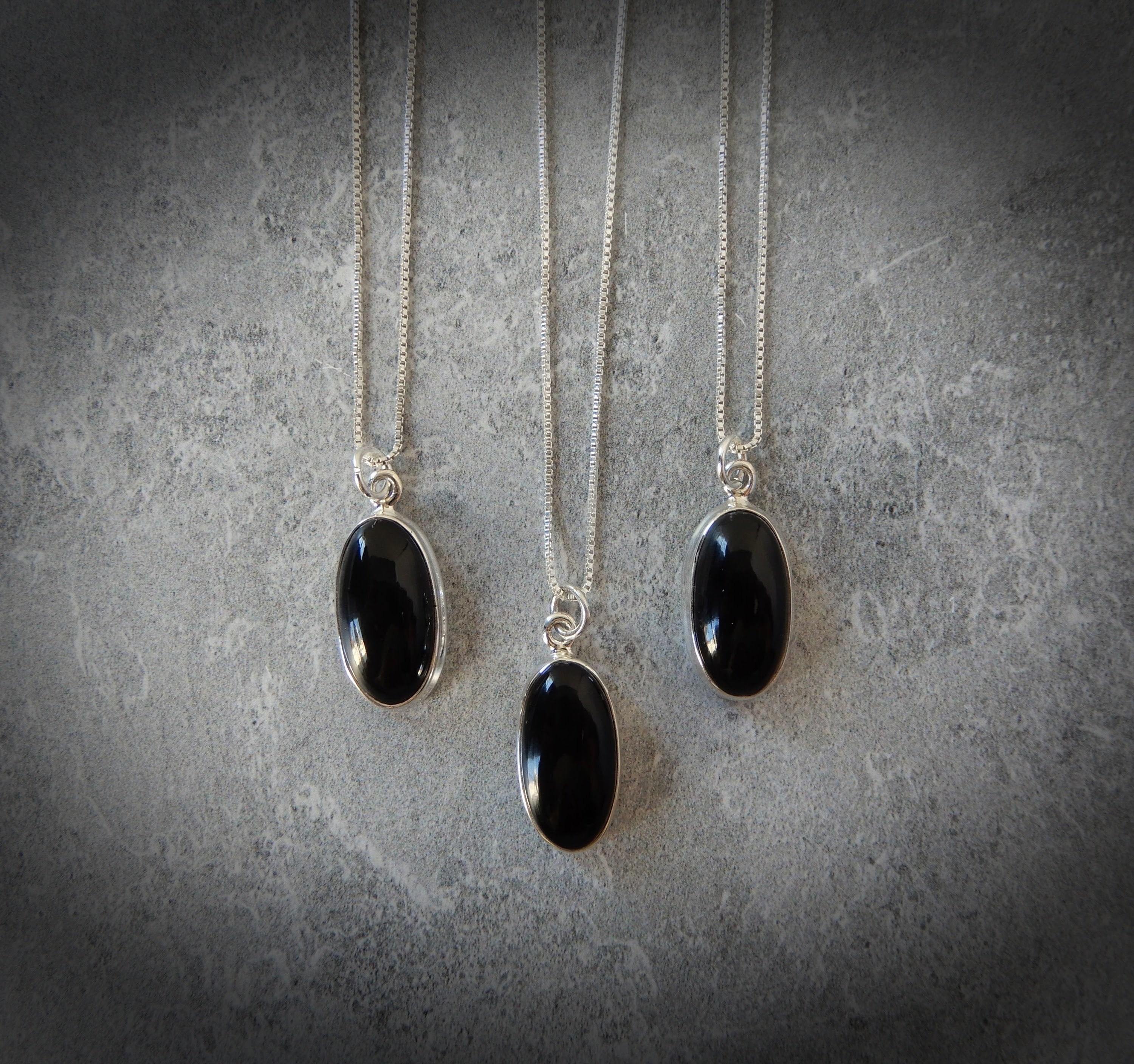 Oval Onyx Necklace - Etsy