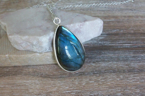 WHOLESALE 5PC 925 SILVER PLATED LABRADORITE NECKLACE LOT By306 