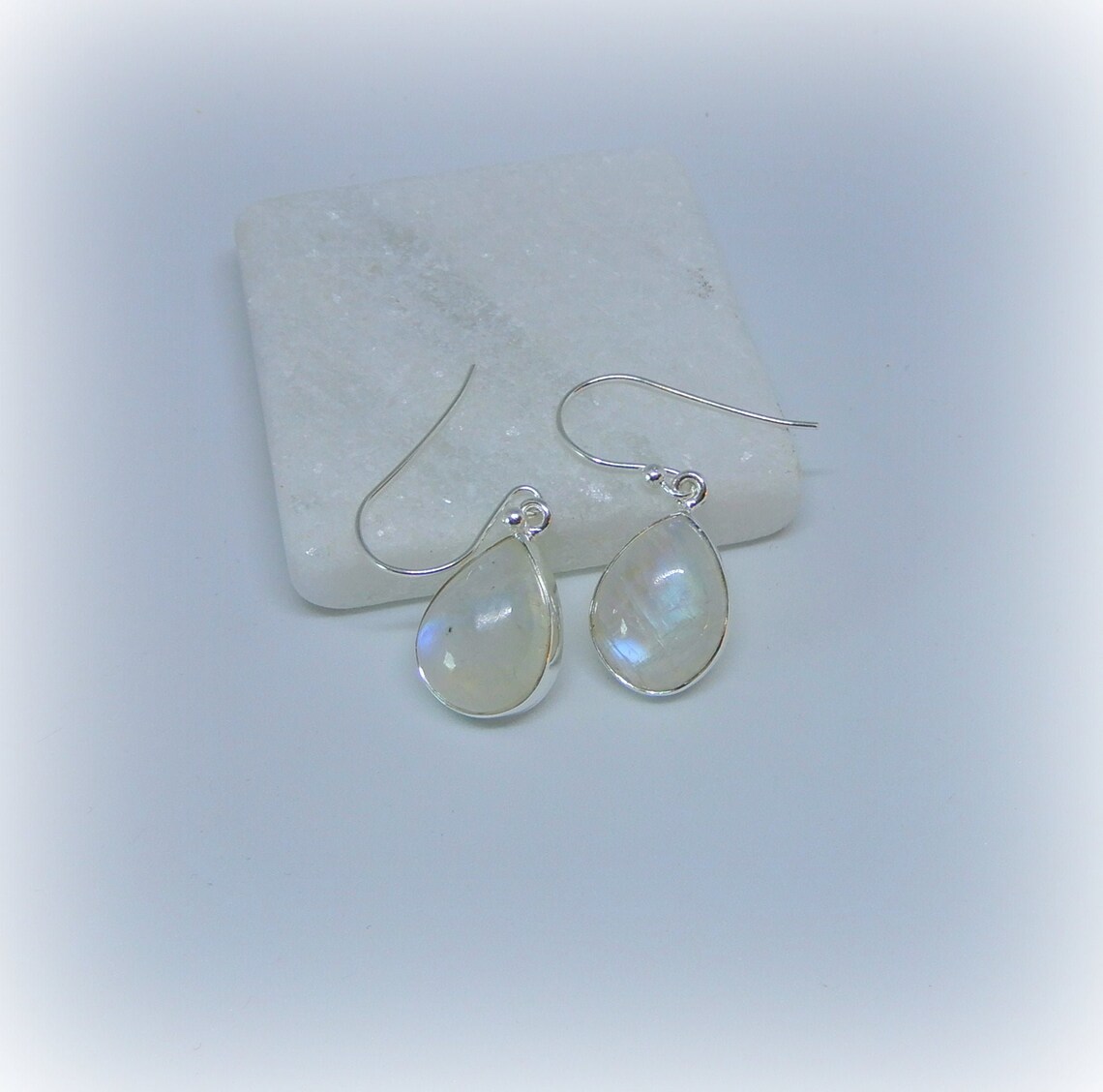 Rainbow Moonstone Earrings