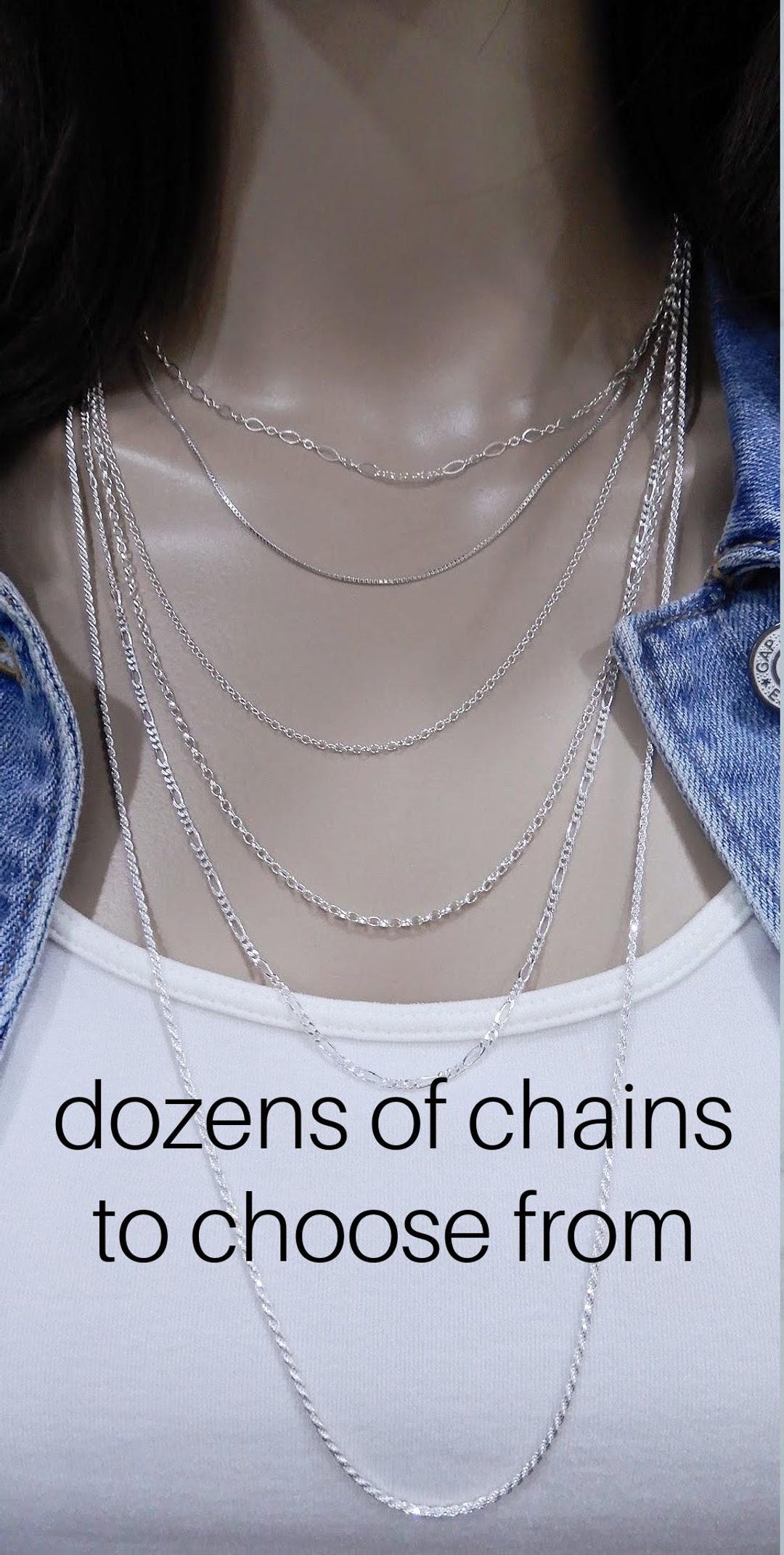 925 Sterling Silver Chain, Necklace Chain for Women and Men, Chain