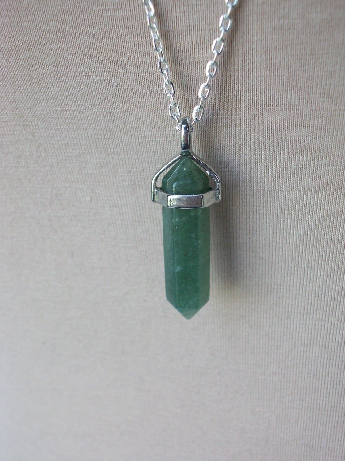 Hazelwood and Aventurine Necklace