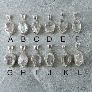 Herkimer Diamond Necklace Sterling Silver • Herkimer Pendant • Genuine Herkimer Diamond • Sterling Diamond • April Birthstone • Great Gift image 4