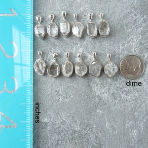 Herkimer Diamond Necklace Sterling Silver • Herkimer Pendant • Genuine Herkimer Diamond • Sterling Diamond • April Birthstone • Great Gift image 9