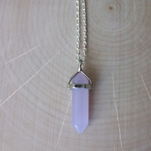 Jade Necklace, Lavender Jade Point Pendant, Gemstone Point, Lavender Jade, Healing Crystal Necklace, Layering Necklace, Gemstone Appeal, GSA