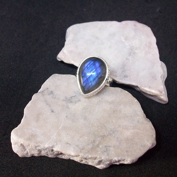Labradorite Multi Stone Silver Ring Easily 925 Sterling Silver Handsome Genuine Multi Ring