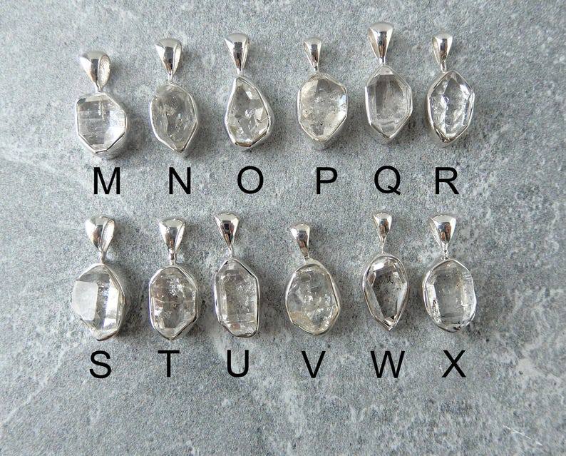 Herkimer Diamond Necklace Sterling Silver • Herkimer Pendant • Genuine Herkimer Diamond • Sterling Diamond • April Birthstone • Great Gift image 6