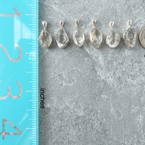 Herkimer Diamond Necklace Sterling Silver • Herkimer Pendant • Genuine Herkimer Diamond • Sterling Diamond • April Birthstone • Great Gift image 11