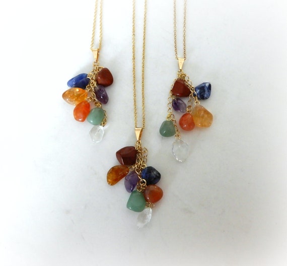 Seven Stone Chakra Necklace Seven Stone Chakra Necklace