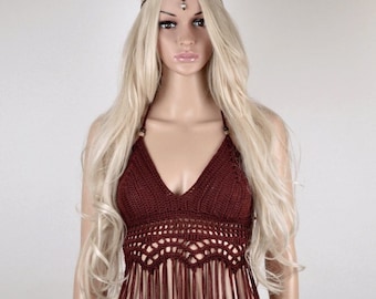 Crochet Fringe Crop Top: Boho Cotton Bralette
