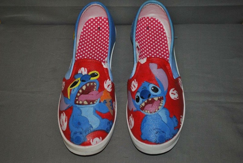 Hand painted Adult slip ons image 9