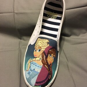 Hand painted Adult slip ons image 8