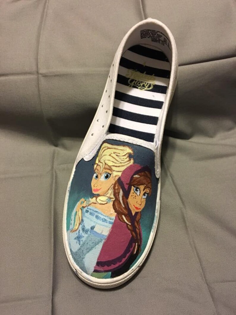 Hand painted Adult slip ons image 8