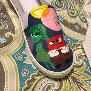 Hand painted Adult slip ons image 4