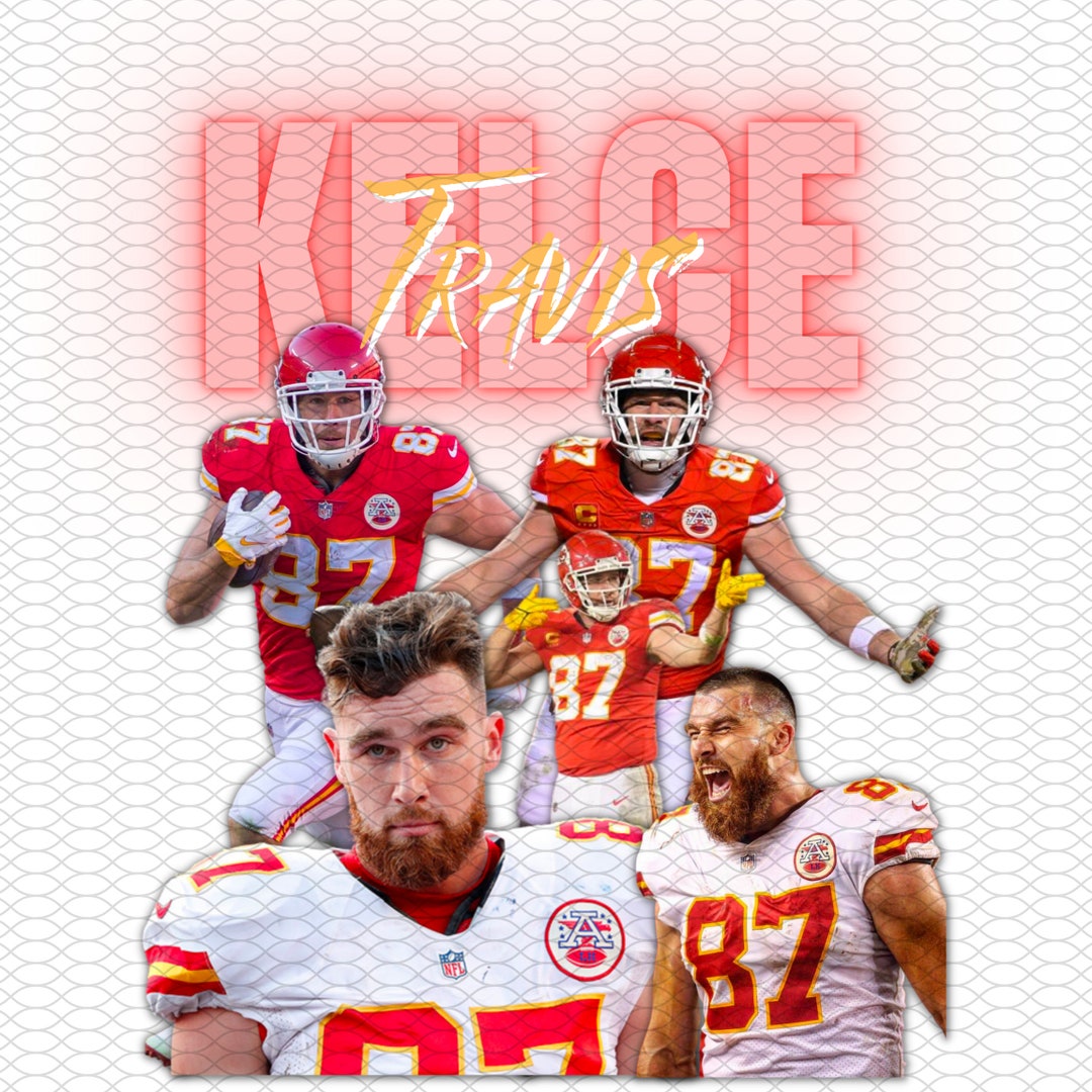 Travis Kelce Digital Download Sublimation Graphic Kansas City Graphics