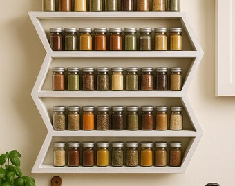Unique Spice Rack, Essential Oil Shelf, Nail Polish Organizer