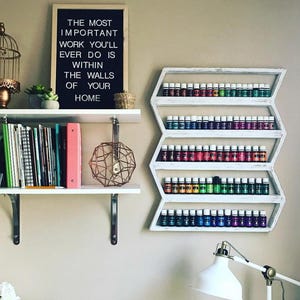 Essential oil shelf, essential oil display, oil storage, oil rack, wood shelf, hanging shelf, nail polish shelf, nail polish holder